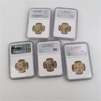 5 US Presidential Dollars