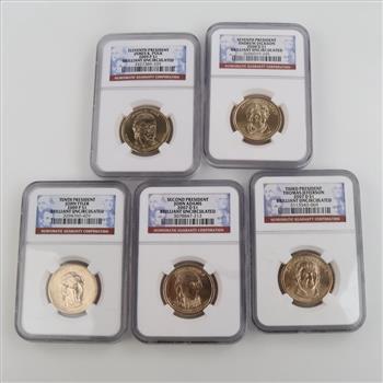 5 US Presidential Dollars