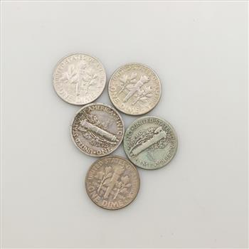 5 U.S. Silver Dimes