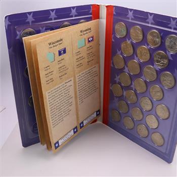 50 States Quarters Incomplete Book, 47 Pieces