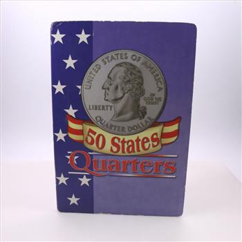 50 States Quarters Incomplete Book, 47 Pieces