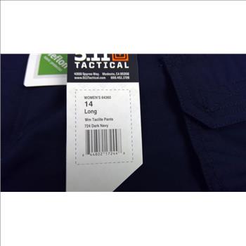 5.11 Tactical Women's Taclite Pro Pants Long, Size 14, Dark Navy