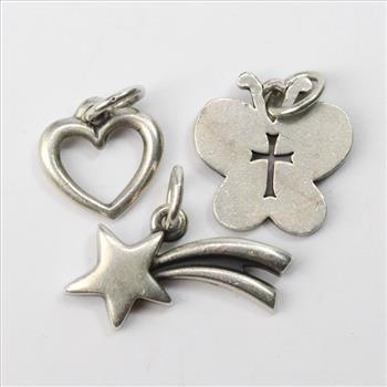 5.48g Silver Jewelry, 3 Pieces- James Avery Charms
