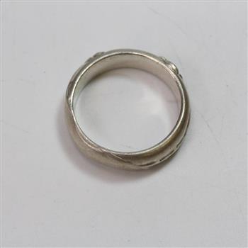 5.84g Tiffany & Co Silver Nature Rose Flower Ring