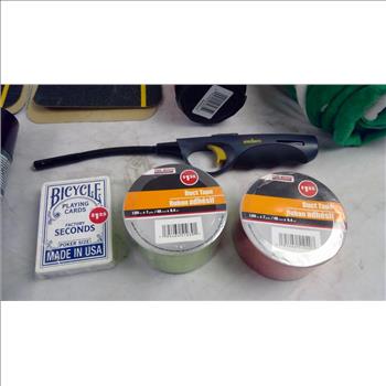 5-Gallon Mixing Container, Premium Torch, Playing Cards, Blanket, And More, 11 Pieces