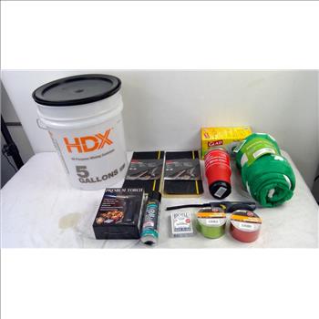 5-Gallon Mixing Container, Premium Torch, Playing Cards, Blanket, And More, 11 Pieces