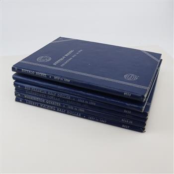 6 Empty Coin Books