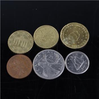 6 Foreign Coins