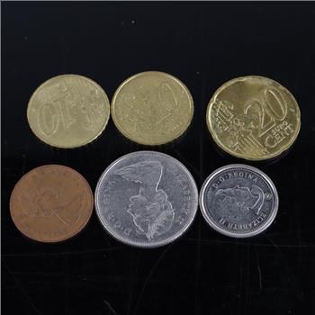 6 Foreign Coins