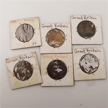 6 Foreign Coins