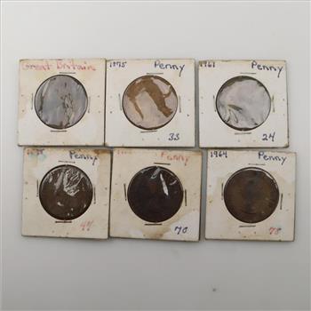 6 Foreign Coins