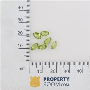 6 Peridot Oval Loose Stones