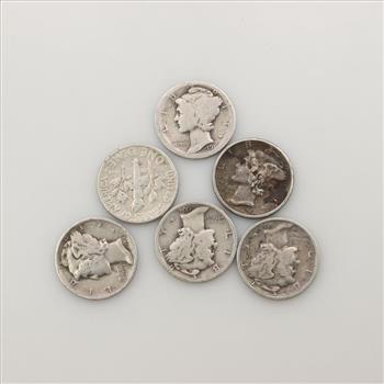 6 Silver US Coins