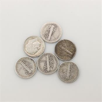 6 Silver US Coins