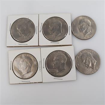 6 US Eisenhower Dollars
