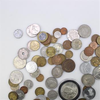 60+ Foreign Coins And Token
