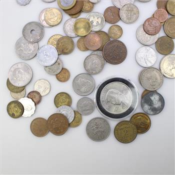 60+ Foreign Coins And Token