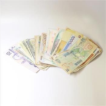 60 Pieces Mixed Foreign Banknotes Property Room