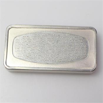 65.78g Franklin Mint Silver Ingot