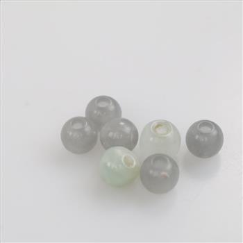 7 Jadite Beads
