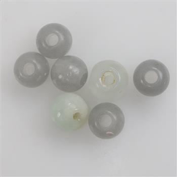 7 Jadite Beads
