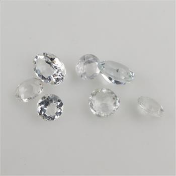 7 Loose White Sapphires