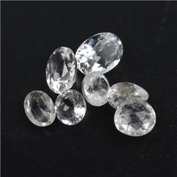 7 Loose White Sapphires