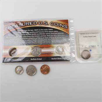 7 US Coins Includes 2 Silver Coins