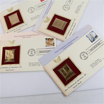 7 US First Day Issue Foil Stamps