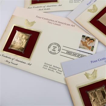 7 US First Day Issue Foil Stamps