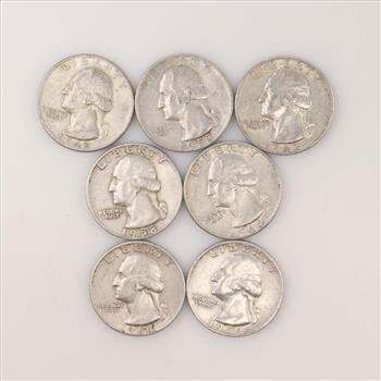 7 US Silver Coins
