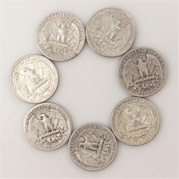 7 US Silver Coins