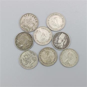 8 Foreign Silver Coins
