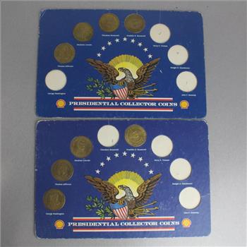 8 Shell Presidential Collector Coins In Holders