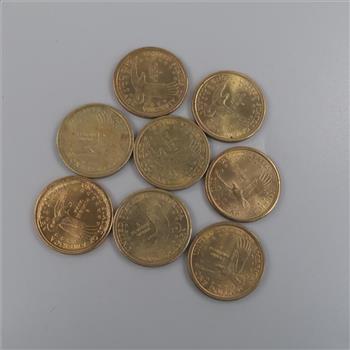 8 US Presidential Dollar Coins
