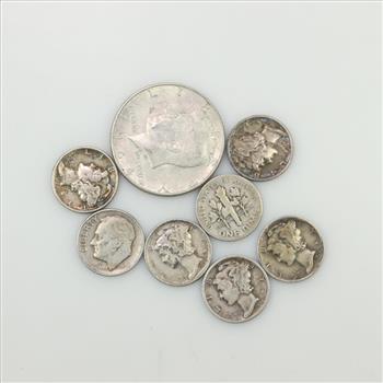 8 US Silver Coins