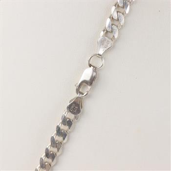 .800 - .900 Silver Cuban Chain Necklace
