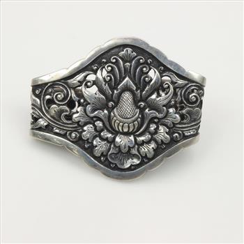 .800 Silver Cuff Bracelet