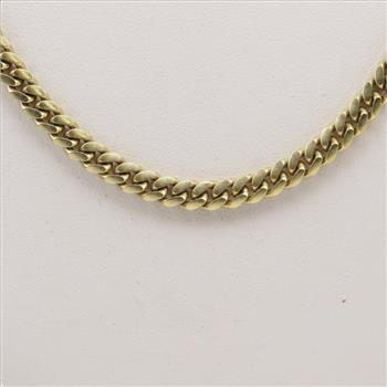 .800 Silver Curb Chain Necklace