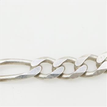 .800 Silver Figaro Chain Necklace
