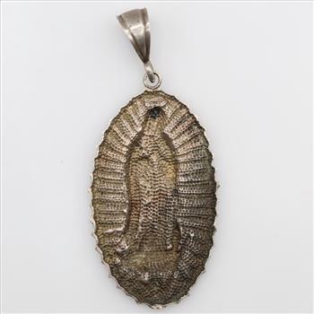 .800 Silver Religious Pendant