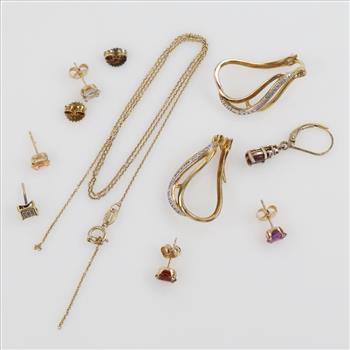 .800-.900 Silver Jewelry, 11 Pieces