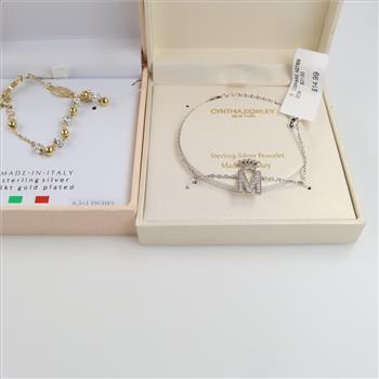 .800-.900 Silver Jewelry, 3 Pieces