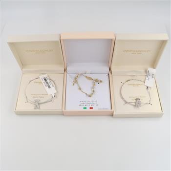.800-.900 Silver Jewelry, 3 Pieces