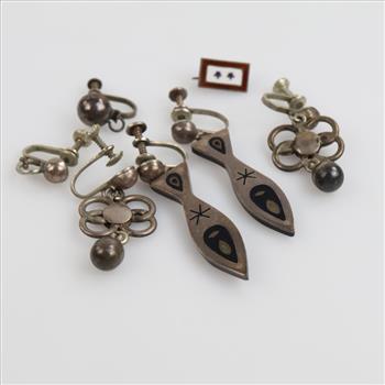 .800/.900 Silver Jewelry, 7 Pieces