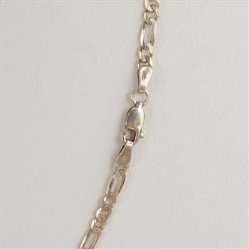 .800-.900 Silver Necklace With Name Plate