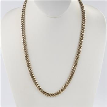 .830 Silver Curb Chain Necklace