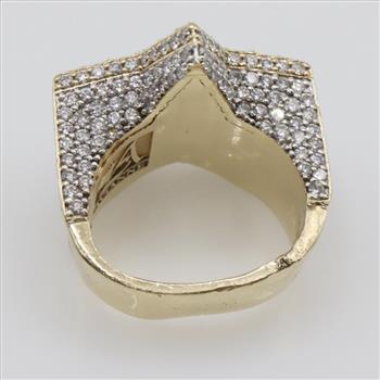 8.72cts TW Diamond 14kt Gold Star Ring-Evaluated By Our Certified Gemologist-AGS/GIA