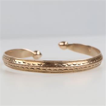 8kt Gold Bangle Bracelet