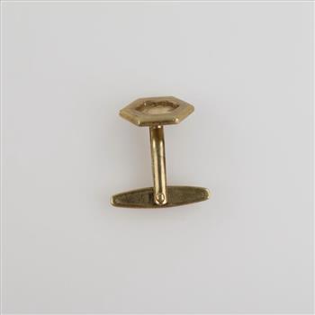 8kt Gold Cufflink